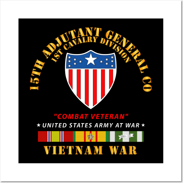 15th Adjutant General Company, 1st Cavalry Division, Vietnam Veteran Wall Art by twix123844